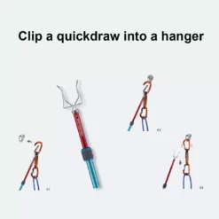 Kailasgear.com Clip-up EVO Stick Clip Rock Climbing Mountaineering Multi-use Extendable Superclip